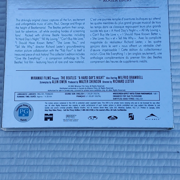 The Beatles A Hard Days Night Collector's Edition DVD - Picture 7 of 11